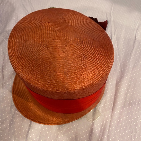 Elegant Red Floral Women\'s Straw Hat main image 4